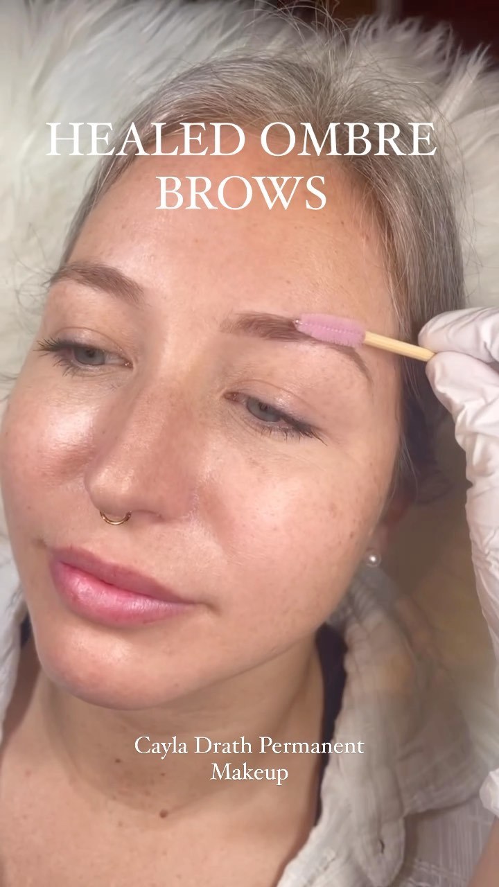 Healed ombre brows